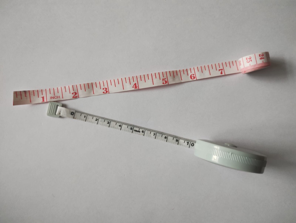Several tailor's measuring tapes
