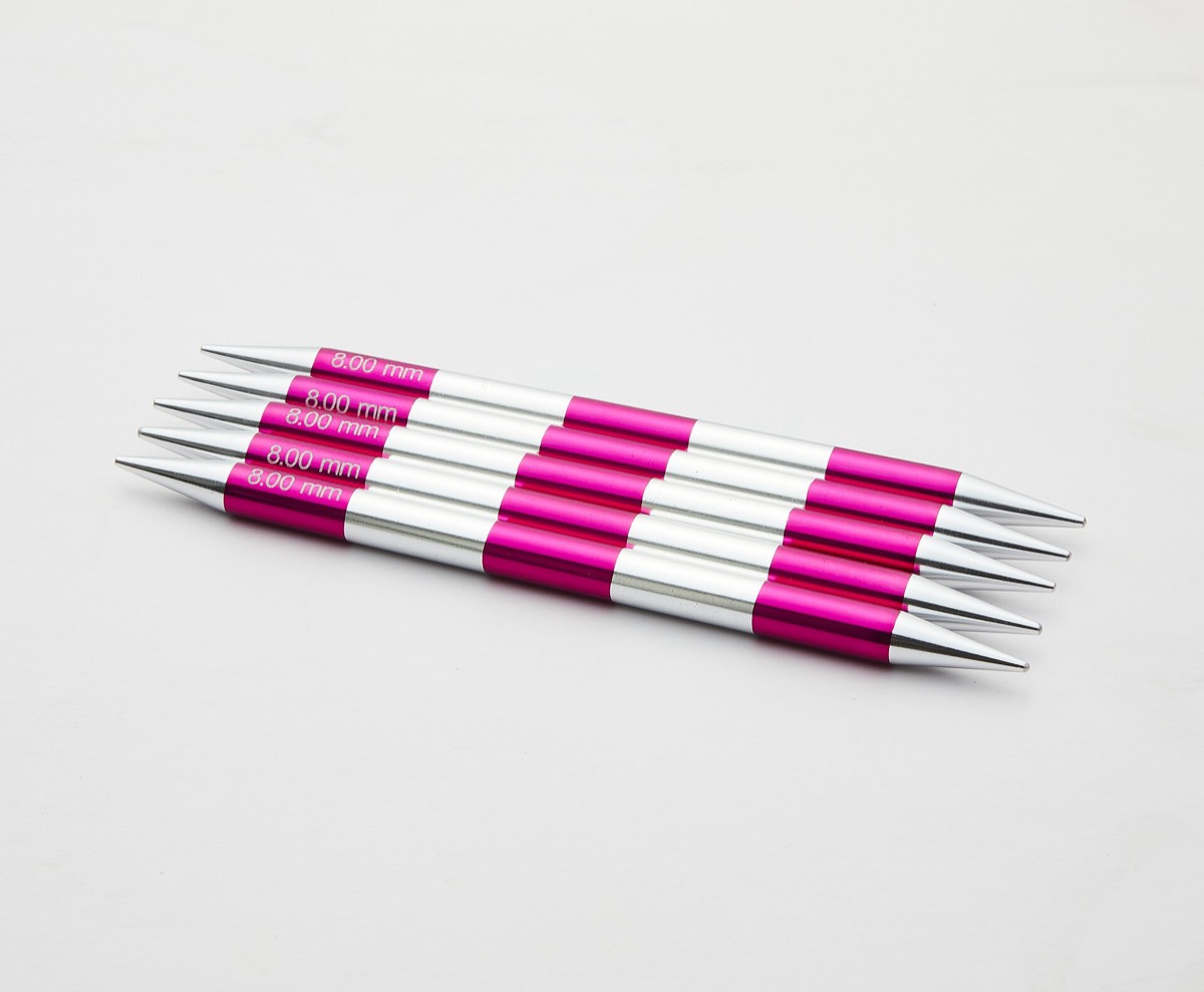 A lightweight aluminium knitting needle